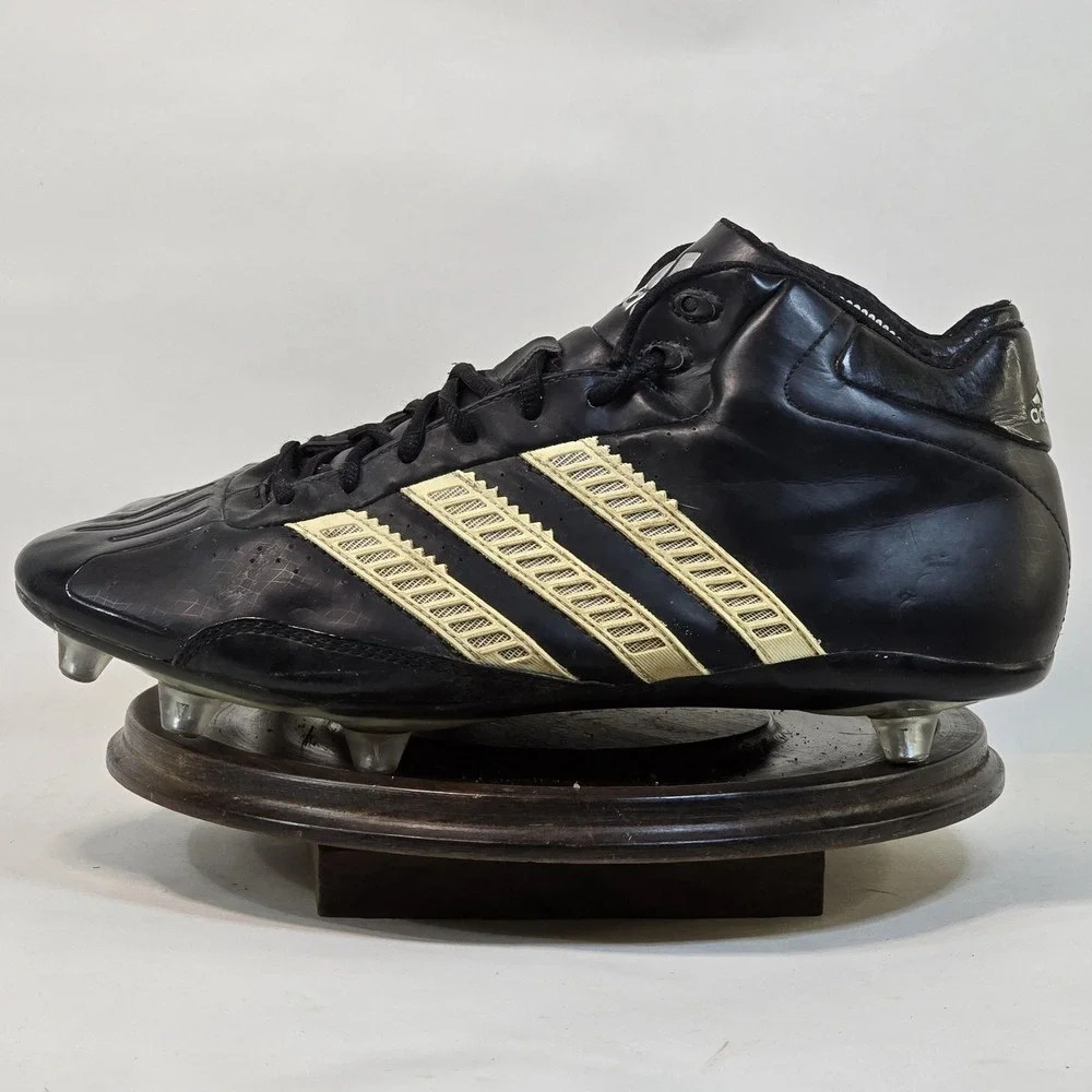 Adidas Predator‎ Powerserve Soccer Shoes Mens 10 Black Gold Cleats 2006 Model 44
